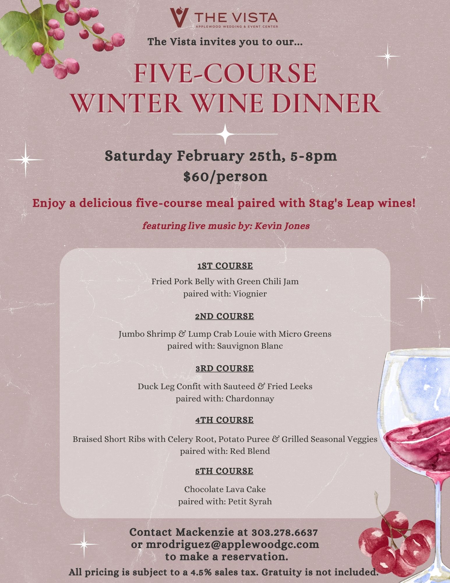 Winter Wine Dinner